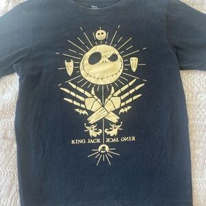 Disney Black and Gold Nightmare Before Christmas Kids Tee
